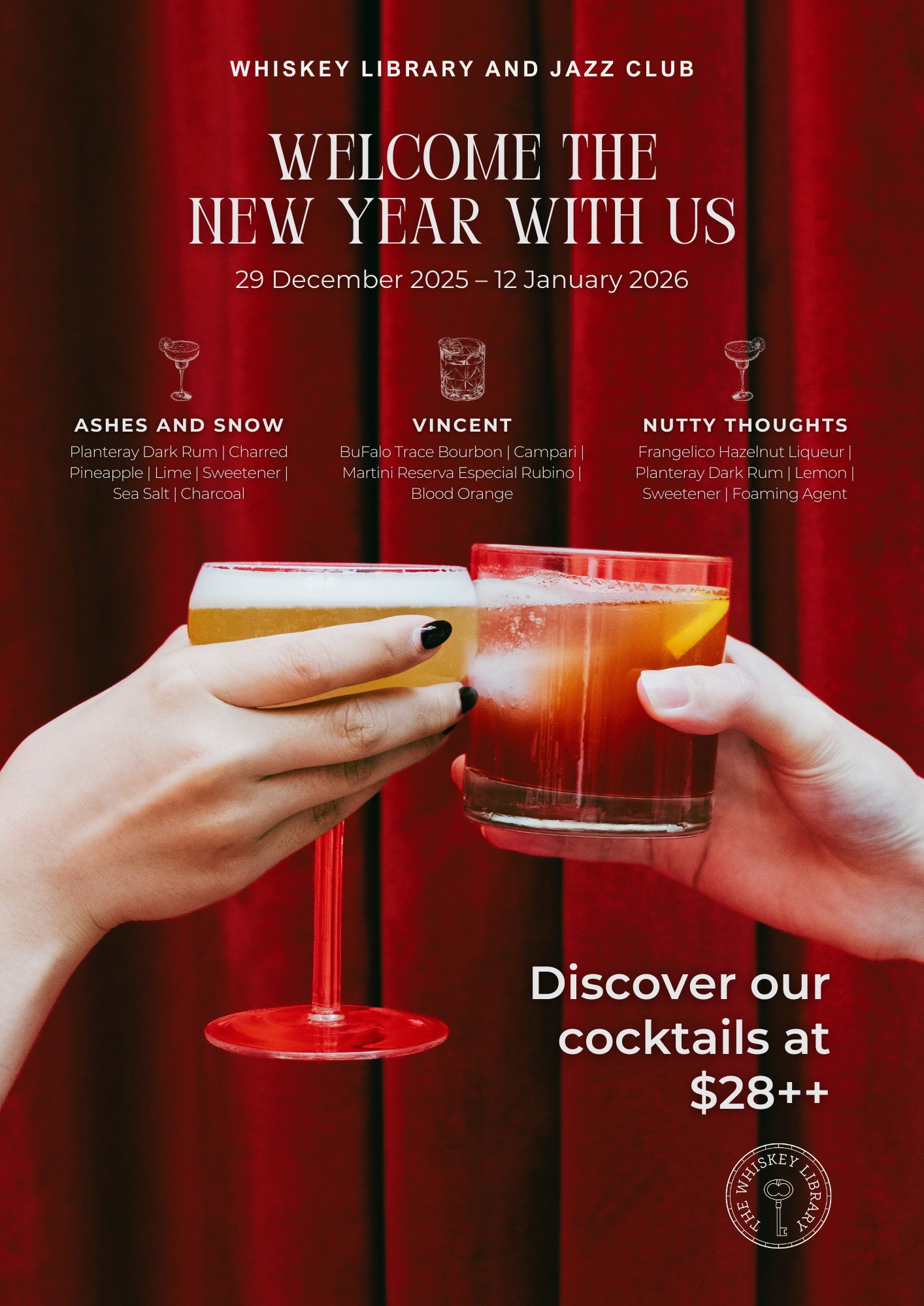 Whiskey Library New Year A4 Poster (2)
